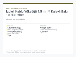 İzoleli Kablo Yüksüğü 1,5 mm², Kalaylı Bakır, 100lü Paket