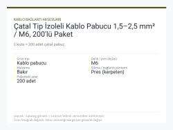 Çatal Tip İzoleli Kablo Pabucu 1,5–2,5 mm² / M6, 200lü Paket