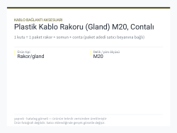 Plastik Kablo Rakoru (Gland) M20, Contalı