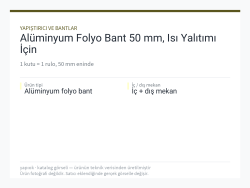 Alüminyum Folyo Bant 50 mm, Isı Yalıtımı İçin