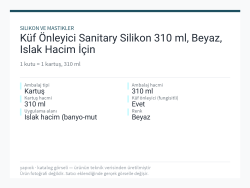 Küf Önleyici Sanitary Silikon 310 ml, Beyaz, Islak Hacim İçin