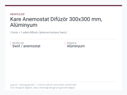 Kare Anemostat Difüzör 300x300 mm, Alüminyum
