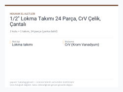 1/2" Lokma Takımı 24 Parça, CrV Çelik, Çantalı