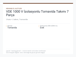 VDE 1000 V İzolasyonlu Tornavida Takımı 7 Parça