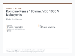 Kombine Pense 180 mm, VDE 1000 V İzolasyonlu