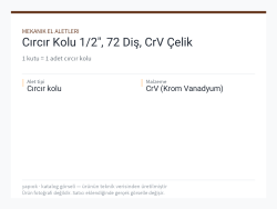 Cırcır Kolu 1/2", 72 Diş, CrV Çelik