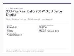 SDS-Plus Kırıcı Delici 900 W, 3,0 J Darbe Enerjisi