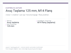Avuç Taşlama 125 mm, M14 Flanş