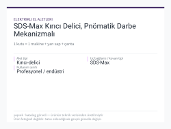 SDS-Max Kırıcı Delici, Pnömatik Darbe Mekanizmalı