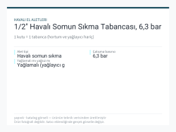 1/2" Havalı Somun Sıkma Tabancası, 6,3 bar