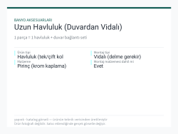 Uzun Havluluk (Duvardan Vidalı)