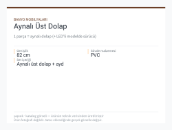 Aynalı Üst Dolap