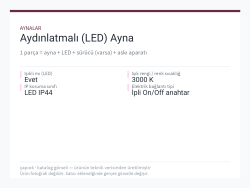 Aydınlatmalı (LED) Ayna