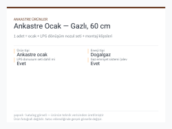 Ankastre Ocak — Gazlı, 60 cm