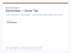 Davlumbaz — Duvar Tipi