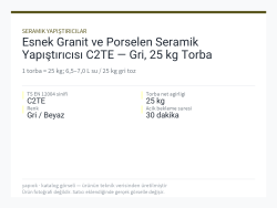 Esnek Granit ve Porselen Seramik Yapıştırıcısı C2TE — Gri, 25 kg Torba
