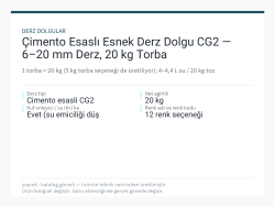 Çimento Esaslı Esnek Derz Dolgu CG2 — 6–20 mm Derz, 20 kg Torba
