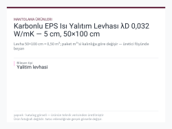 Karbonlu EPS Isı Yalıtım Levhası λD 0,032 W/mK — 5 cm, 50×100 cm
