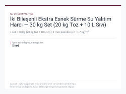 İki Bileşenli Ekstra Esnek Sürme Su Yalıtım Harcı — 30 kg Set (20 kg Toz + 10 L Sıvı)