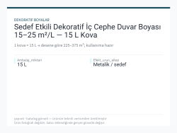Sedef Etkili Dekoratif İç Cephe Duvar Boyası 15–25 m²/L — 15 L Kova