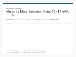 Ahşap ve Metal Üniversal Astar 10–11 m²/L — 2,5 L