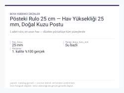 Pösteki Rulo 25 cm — Hav Yüksekliği 25 mm, Doğal Kuzu Postu