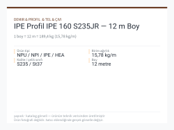 IPE Profil IPE 160 S235JR — 12 m Boy