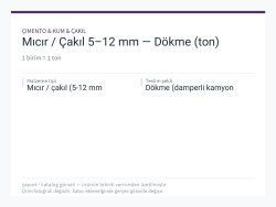 Mıcır / Çakıl 5–12 mm — Dökme (ton)