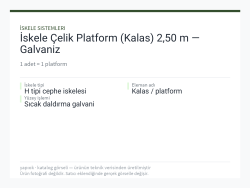 İskele Çelik Platform (Kalas) 2,50 m — Galvaniz