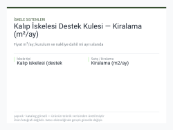 Kalıp İskelesi Destek Kulesi — Kiralama (m²/ay)