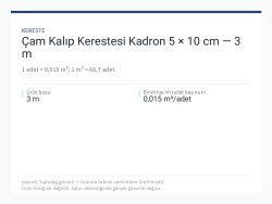 Çam Kalıp Kerestesi Kadron 5 × 10 cm — 3 m