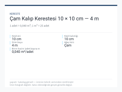 Çam Kalıp Kerestesi 10 × 10 cm — 4 m