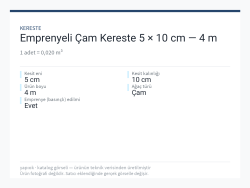 Emprenyeli Çam Kereste 5 × 10 cm — 4 m