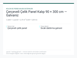 Çerçeveli Çelik Panel Kalıp 90 × 300 cm — Galvaniz