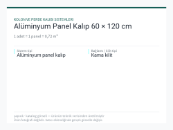 Alüminyum Panel Kalıp 60 × 120 cm