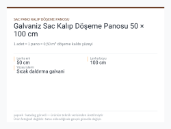 Galvaniz Sac Kalıp Döşeme Panosu 50 × 100 cm
