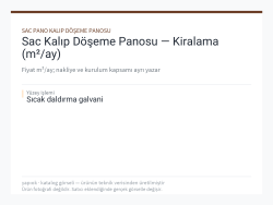 Sac Kalıp Döşeme Panosu — Kiralama (m²/ay)