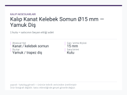 Kalıp Kanat Kelebek Somun Ø15 mm — Yamuk Diş