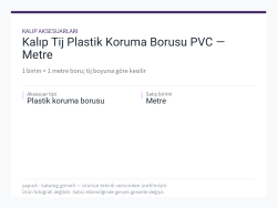 Kalıp Tij Plastik Koruma Borusu PVC — Metre