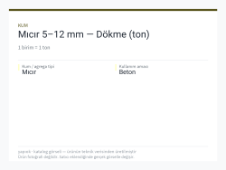 Mıcır 5–12 mm — Dökme (ton)