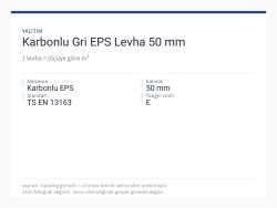Karbonlu Gri EPS Levha 50 mm