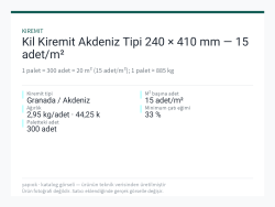 Kil Kiremit Akdeniz Tipi 240 × 410 mm — 15 adet/m²