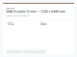 OSB/3 Levha 12 mm — 1220 × 2440 mm
