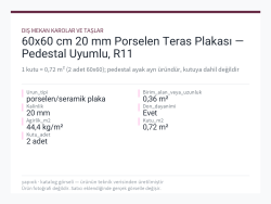 60x60 cm 20 mm Porselen Teras Plakası — Pedestal Uyumlu, R11