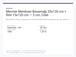 Mermer Merdiven Basamağı 33x120 cm + Rıht 15x120 cm — 3 cm, Cilalı