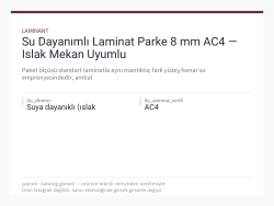 Su Dayanımlı Laminat Parke 8 mm AC4 — Islak Mekan Uyumlu