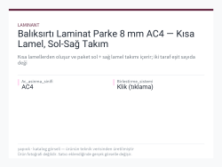 Balıksırtı Laminat Parke 8 mm AC4 — Kısa Lamel, Sol-Sağ Takım