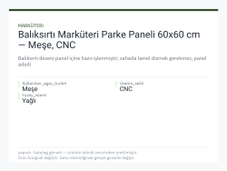 Balıksırtı Marküteri Parke Paneli 60x60 cm — Meşe, CNC