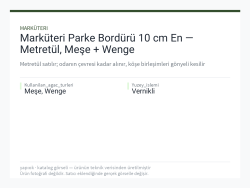 Marküteri Parke Bordürü 10 cm En — Metretül, Meşe + Wenge