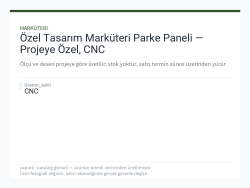 Özel Tasarım Marküteri Parke Paneli — Projeye Özel, CNC